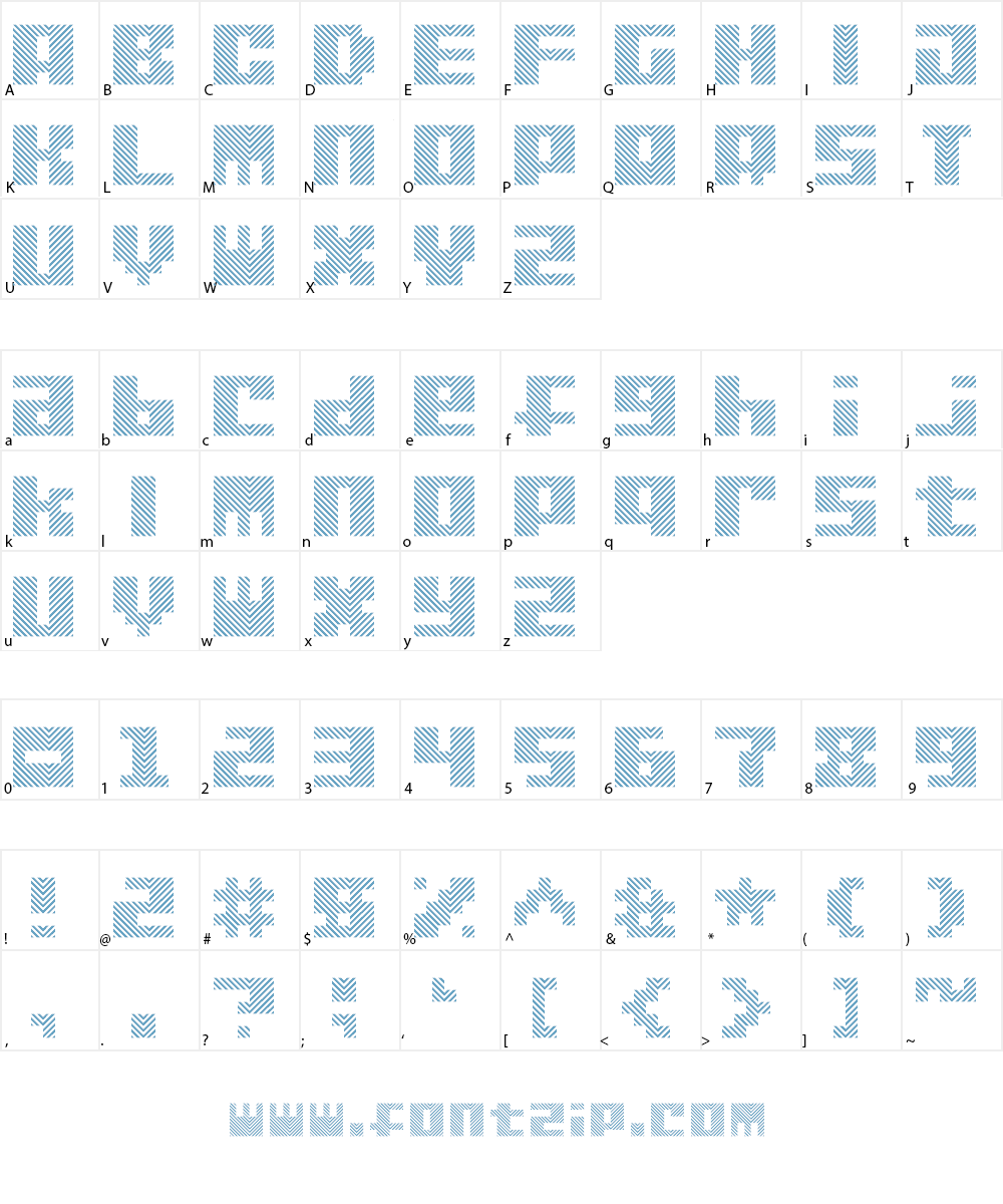 Zap Cannon Font Character